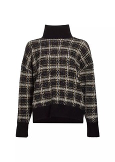 Splendid Ginny Plaid Turtleneck Sweater