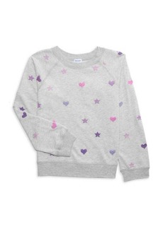 Splendid Girl's Funfetti Heathered Sweatshirt