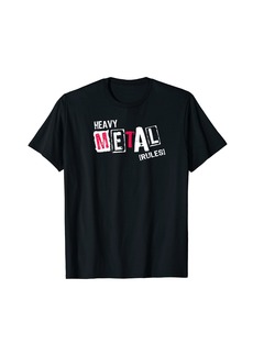 Splendid Heavy Metal Rules Metal Tee Shirt Men Women Gift