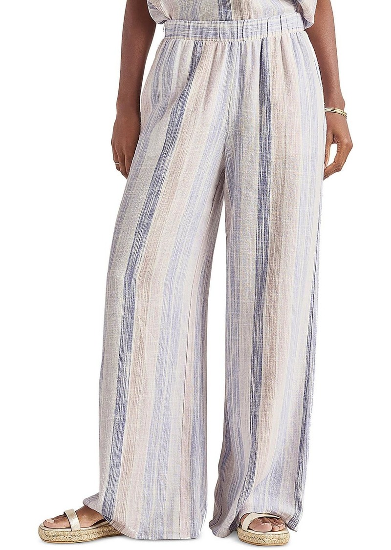 Splendid Jade Womens High Rise Striped Wide Leg Pants