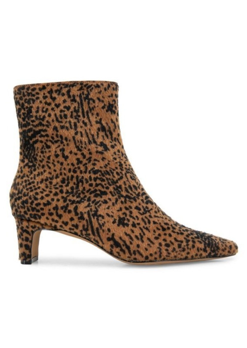 Splendid Julia Cheetah-Print Kitten Heel Ankle Boots