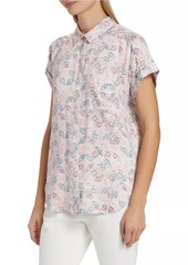 Splendid Kathryn Geometric Short-Sleeve Shirt