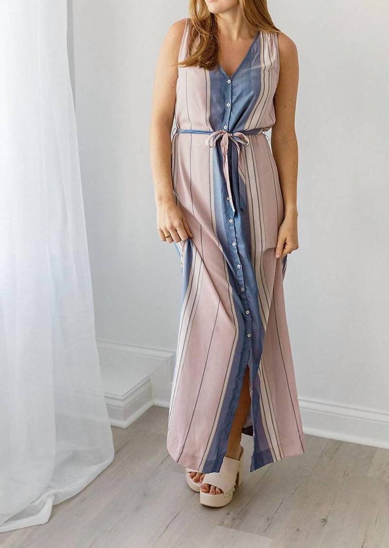 Splendid Kayla Maxi Dress In Patina Stripe