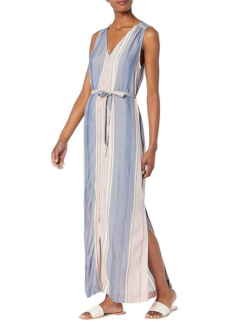 Splendid Kayla Womens Striped Maxi Shirtdress