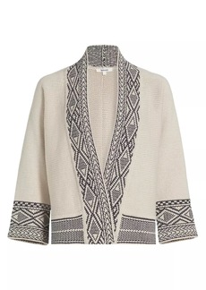 Splendid Kenny Jacquard Cotton-Blend Cardigan