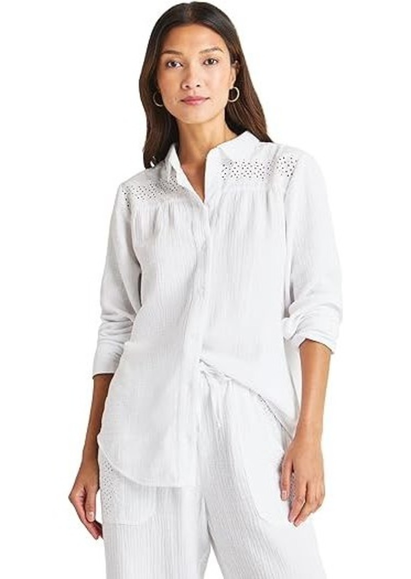 Splendid Kit Eyelet Gauze Shirt