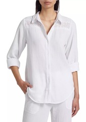 Splendid Kit Eyelet Gauze Shirt