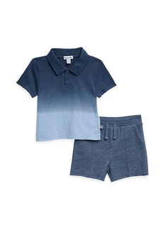 Splendid Little Boy's 2-Piece Dip Dye Polo Shirt & Shorts Set