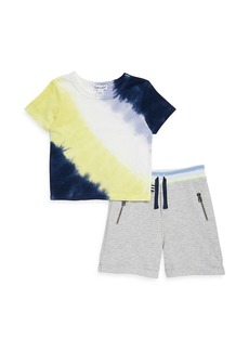 Splendid Little Boy's 2-Piece Kiwi Stripe T-Shirt & Shorts Sets