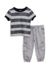 Splendid Little Boy's 2-Piece Stripe Cargo Pants Set