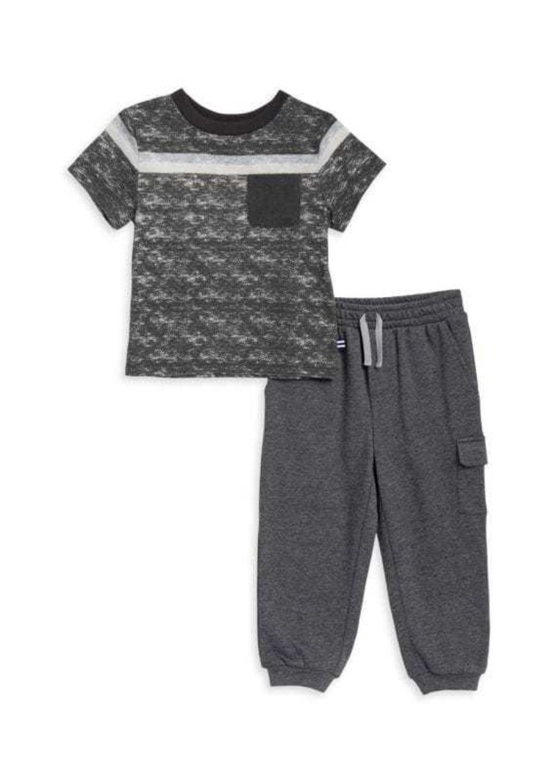 Splendid Little Boy's 2-Piece Striped Tee & Drawstring Joggers Set