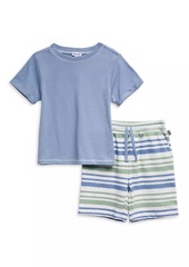 Splendid Little Boy's 2-Piece T-Shirt & Sweat Shorts Set