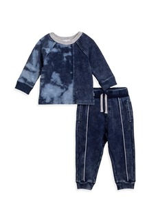 Splendid Little Boy's 2-Piece Tonal Tie-Dye Sweatshirt & Jogger Pants Set