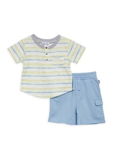 Splendid Little Boy's Popsicle Stripe Shorts Set