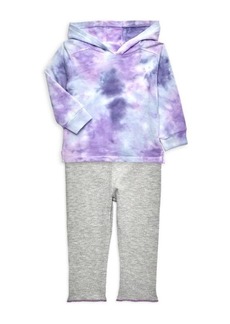 Splendid Little Girl's 2-Piece Aurora Tie Dye Hoodie & Pants Set