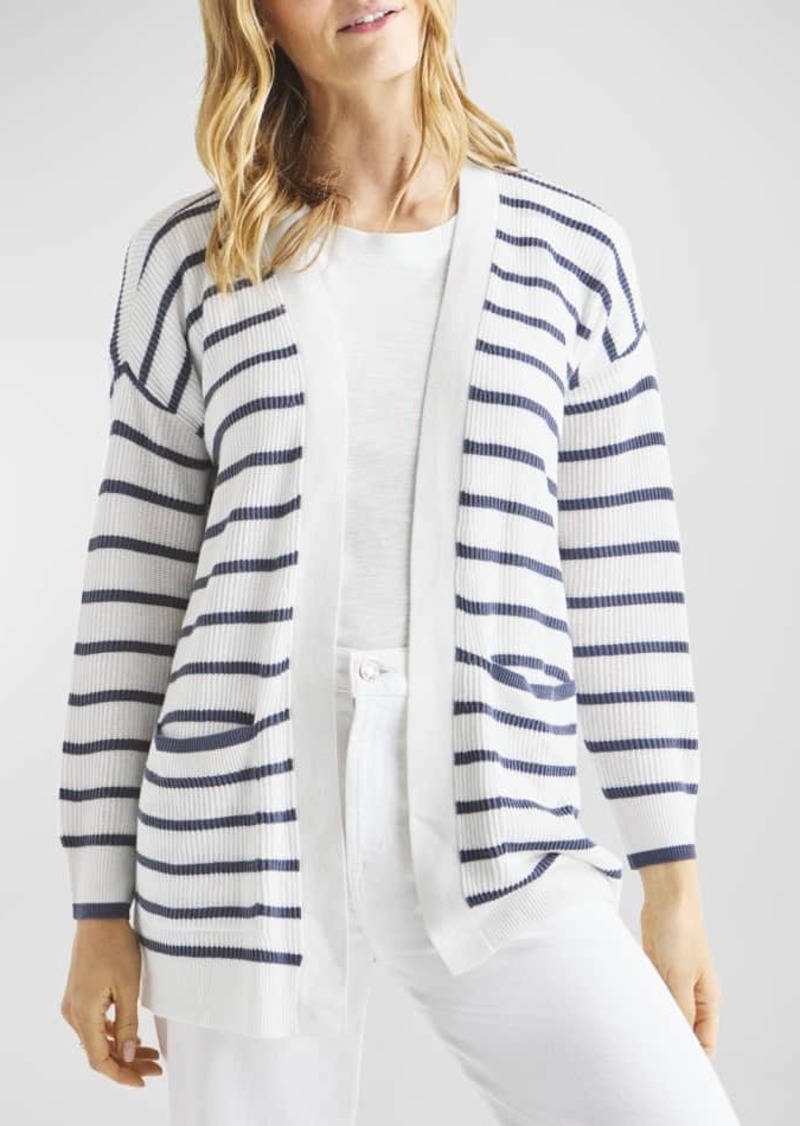 Splendid Luna Open-Front Stripe Cardigan