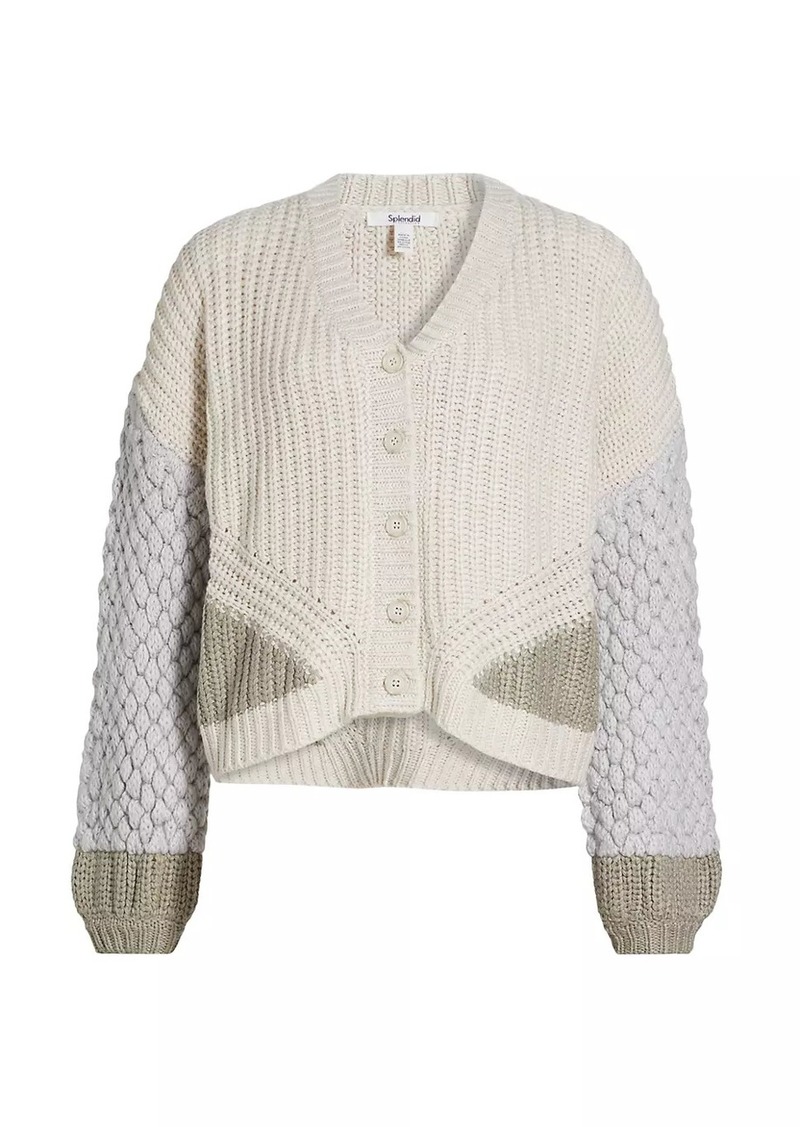 Splendid Margo Colorblock Knit Cardigan