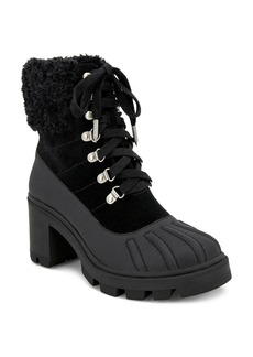 Splendid Mikayla Womens Leather Block Heel Combat & Lace-up Boots