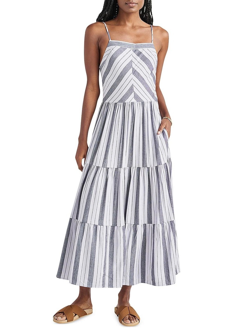 Splendid Myla Womens Striped Tiered Sundress