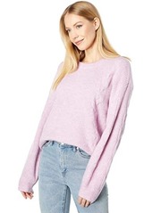 Splendid Natalia Sweater with Cable Stitch Detail