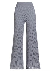 Splendid Nova Pointelle-Knit Flare Pants