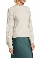 Splendid Phoebe Pointelle Wool-Blend Sweater