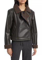 Splendid Romy Vegan Leather & Faux Fur Jacket