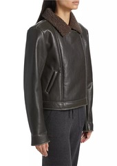 Splendid Romy Vegan Leather & Faux Fur Jacket