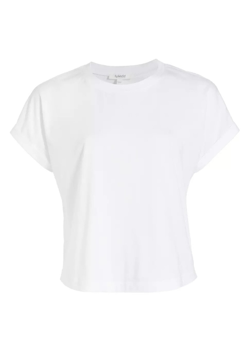 Splendid Skye Roll-Cuff Sleeve T-Shirt