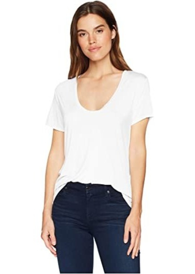 Splendid Sloane Short Sleeve Rayon Jersey Scoop Neck Tee