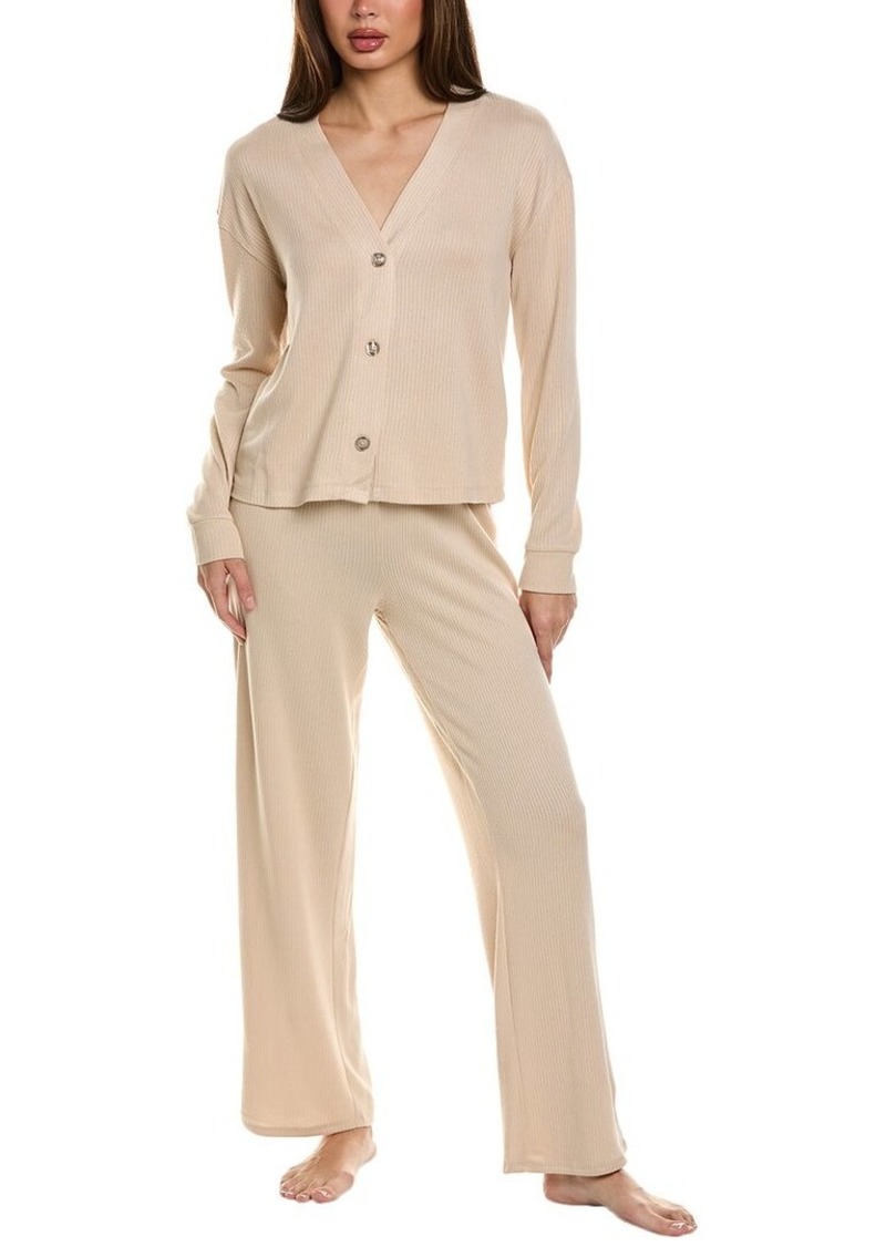 Splendid 2pc Cardigan & Straight Leg Pant Set