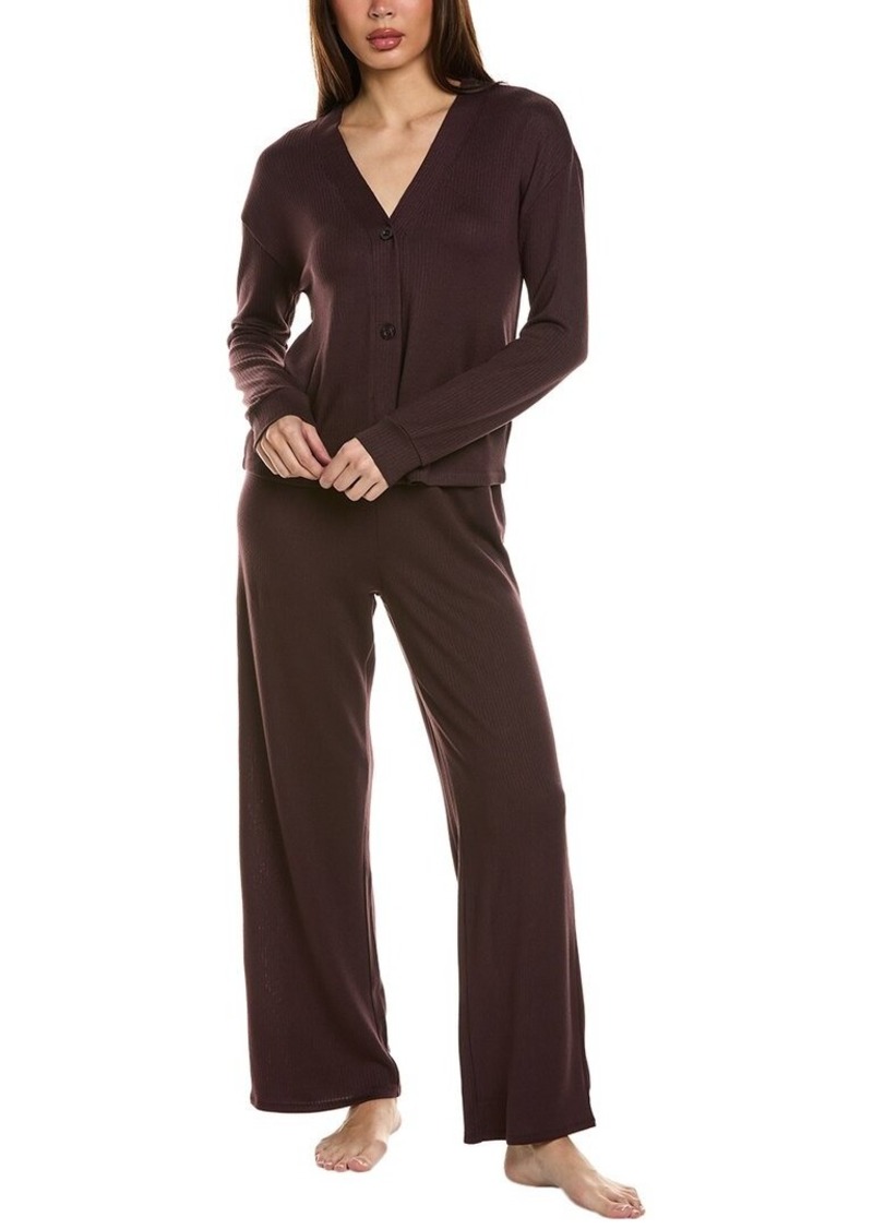 Splendid 2pc Cardigan & Straight Leg Pant Set