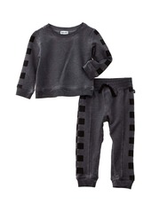 Splendid 2pc Checkered Pullover & Pant Set