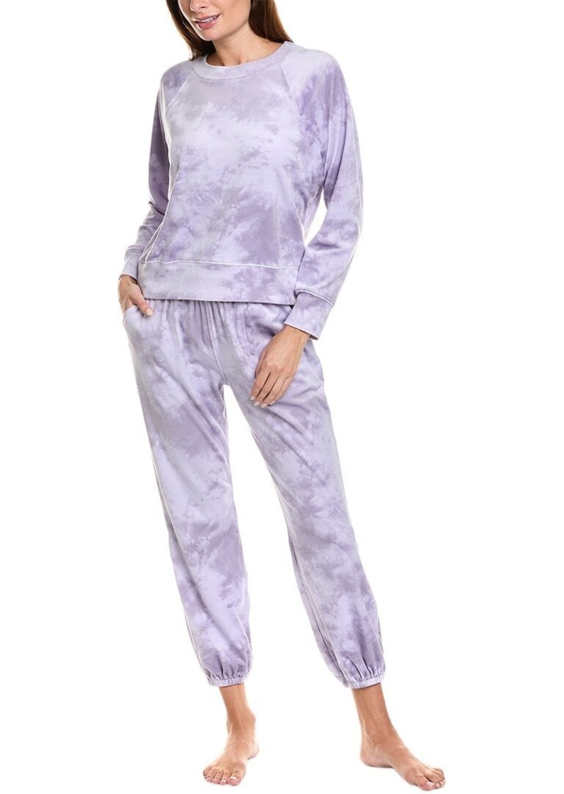 Splendid 2pc Velour Pullover Pajama Set