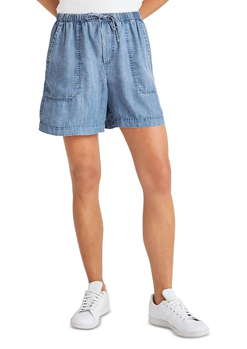 Splendid Angie Indigo Drawstring Shorts