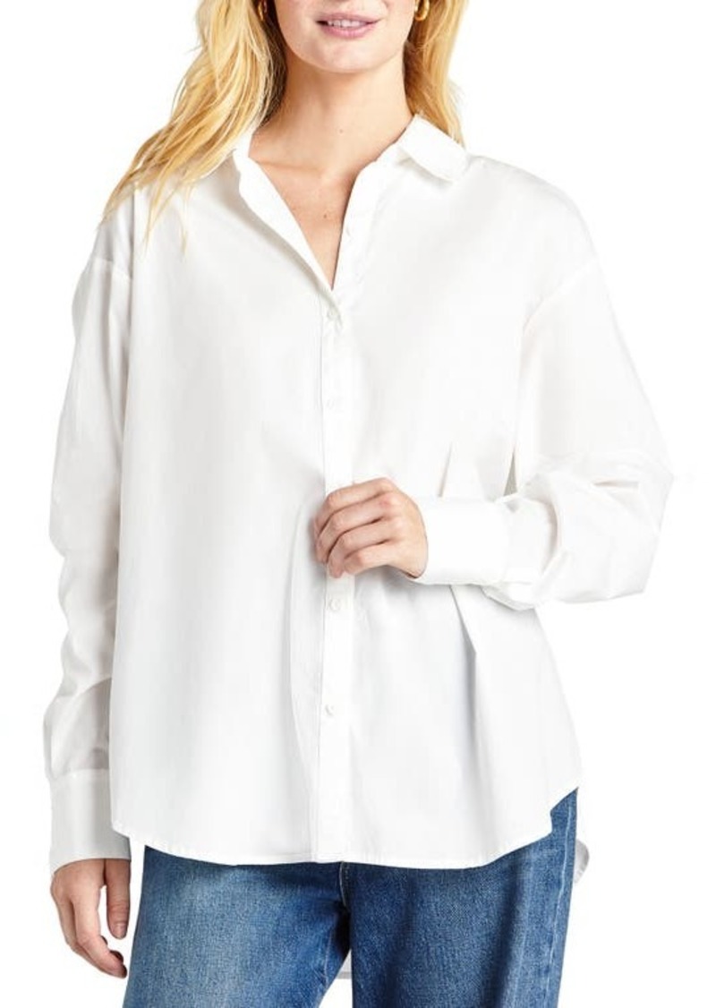 Splendid Avril Side Slit Button-Up Shirt