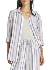 Splendid Bowen Stripe Linen & Cotton Button-Up Shirt