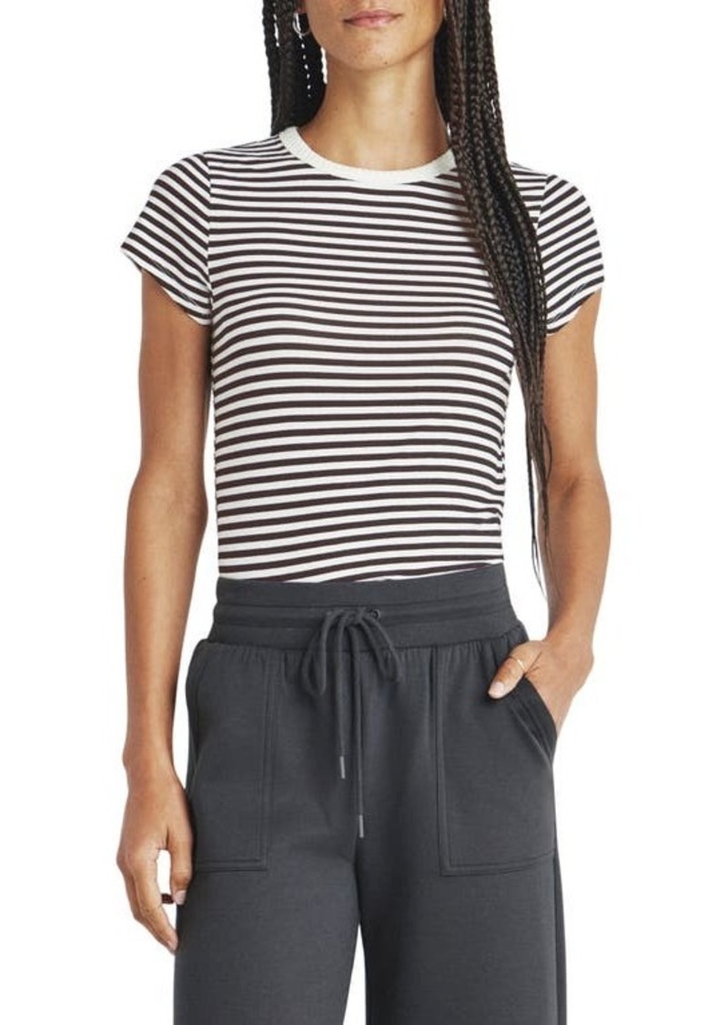 Splendid Candice Stripe Linen Blend T-Shirt