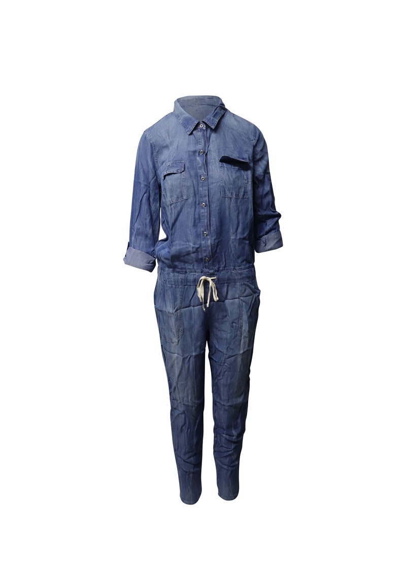 Splendid Chambray Jumpsuit in Blue Lyocell