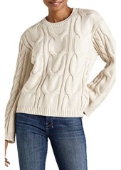 Splendid Esra Cable Crewneck Sweater