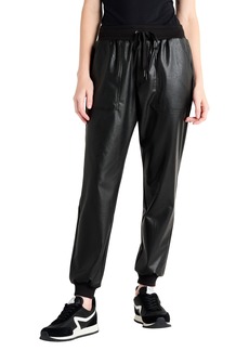Splendid Faux Leather Joggers in Black at Nordstrom Rack