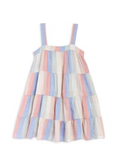 Splendid Girls' Adorn Ruffle Stripe Dress - Little Kid