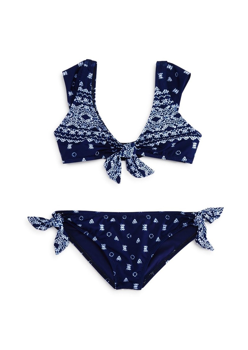 girls retro swimsuit