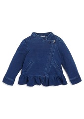 Splendid Girls' Denim-Look Knit Jacket - Baby