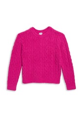 Splendid Girls' Fuzzy Cable Sweater - Big Kid