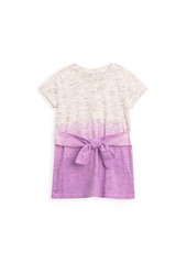 Splendid Girls' Violet Marl Short Sleeve Tie Dress - Little Kid