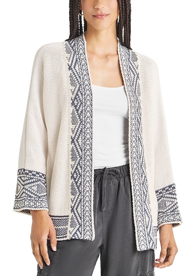 Splendid Kenny Border Print Cardigan