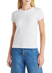 Splendid Palmer Pointelle Stripe T-Shirt