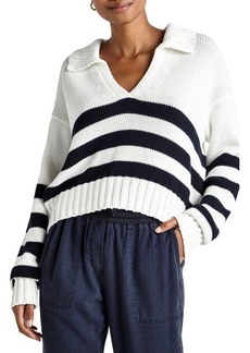 Splendid Parker Stripe Polo Sweater