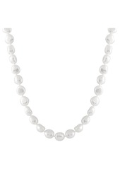 SPLENDID PEARLS 8-9mm Cultured Baroque Freshwater Pearl Necklace in White at Nordstrom Rack
